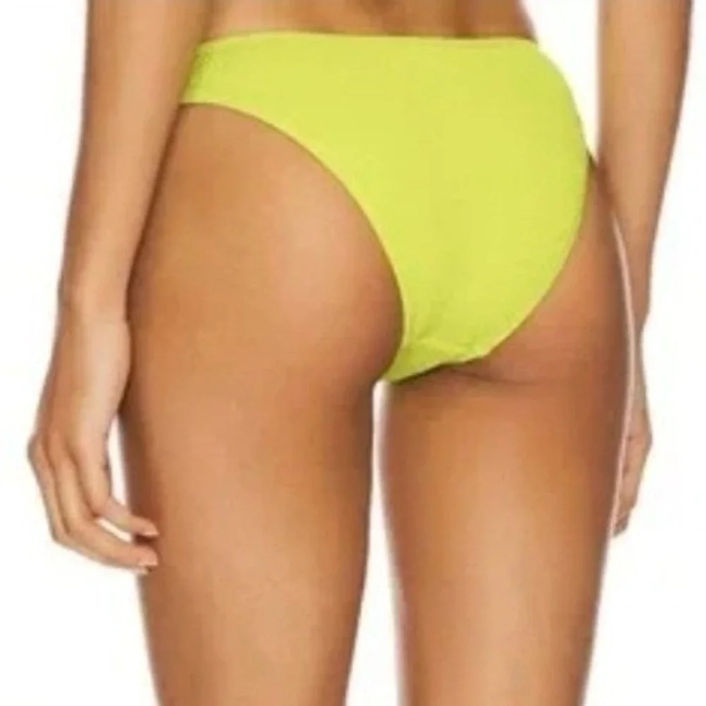 Good American Always Fits‎ Hi Cut Bikini Bottom Women's 4/XL Key Lime Swimwear